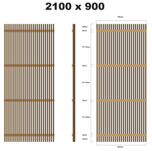Load image into Gallery viewer, Yellow Balau Batten Screens - Raw Finish