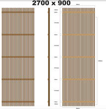 Load image into Gallery viewer, Rosewood Batten Screens - Oiled Finish