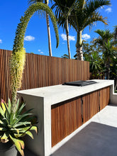 Load image into Gallery viewer, Yellow Balau Batten Screens - Oiled Finish
